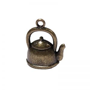 Zawieszka metalowa Charms ScrapBerry's Czajniczek Teapot, 17mm